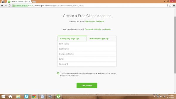 Hiring Freelancers in Upwork