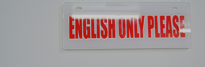 english only please