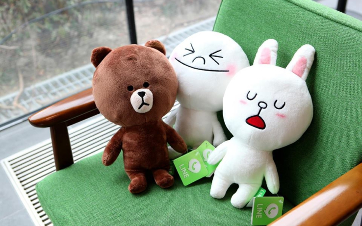 Line Sticker Characters (photo from techcrunch.com)