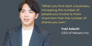 Yuki Adachi CEO of Nahato