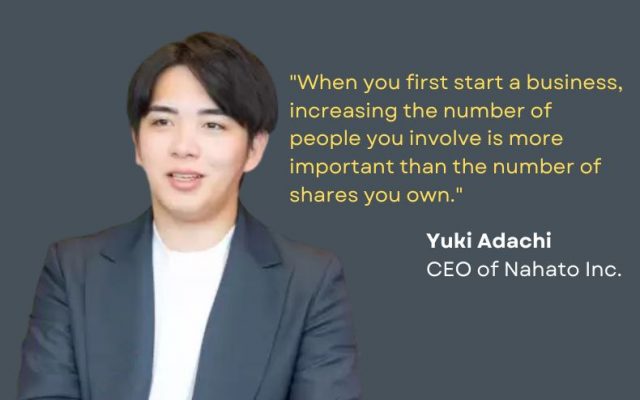 Yuki Adachi CEO of Nahato